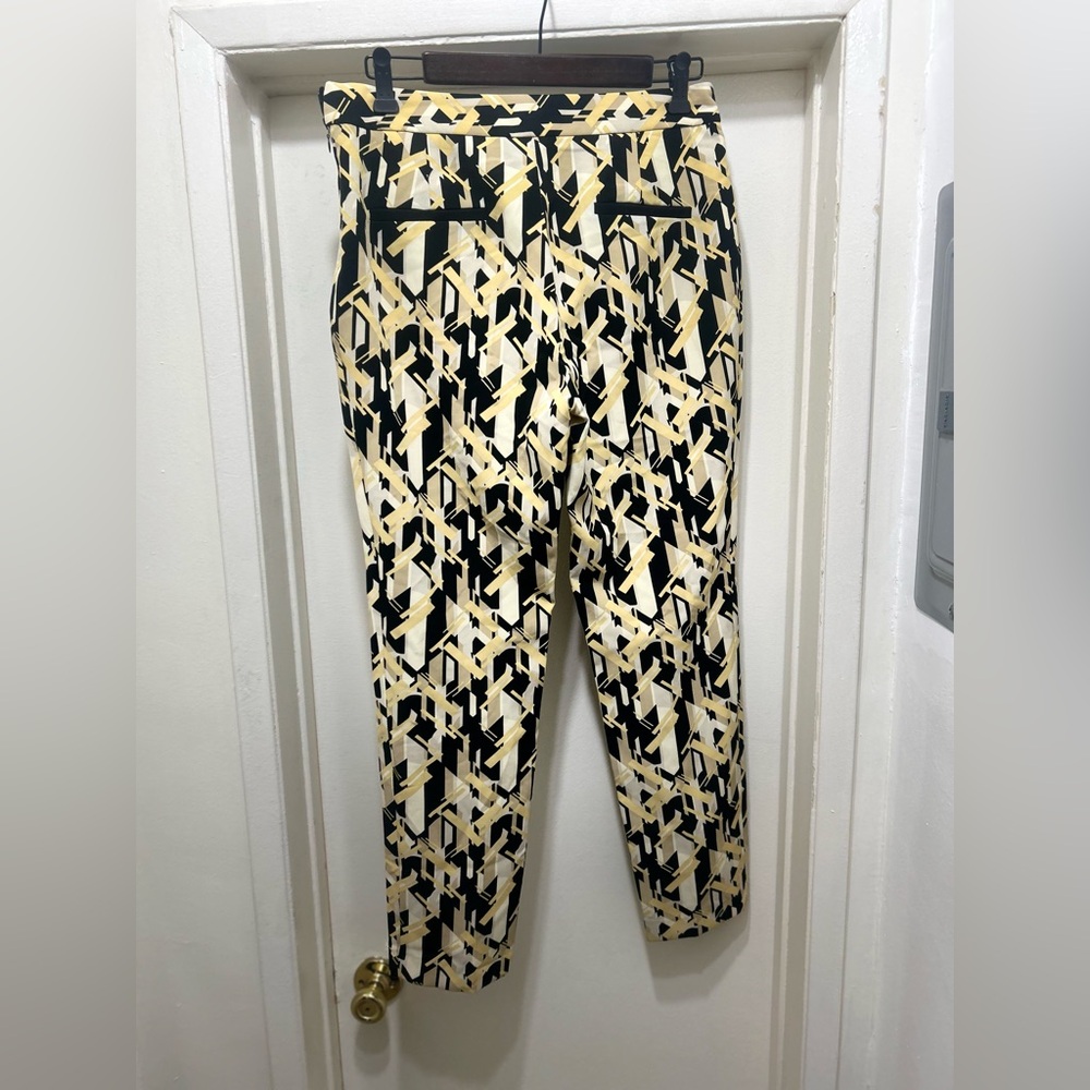 Zara Basic Pants Womens Size Medium Geometric Ret… - image 2